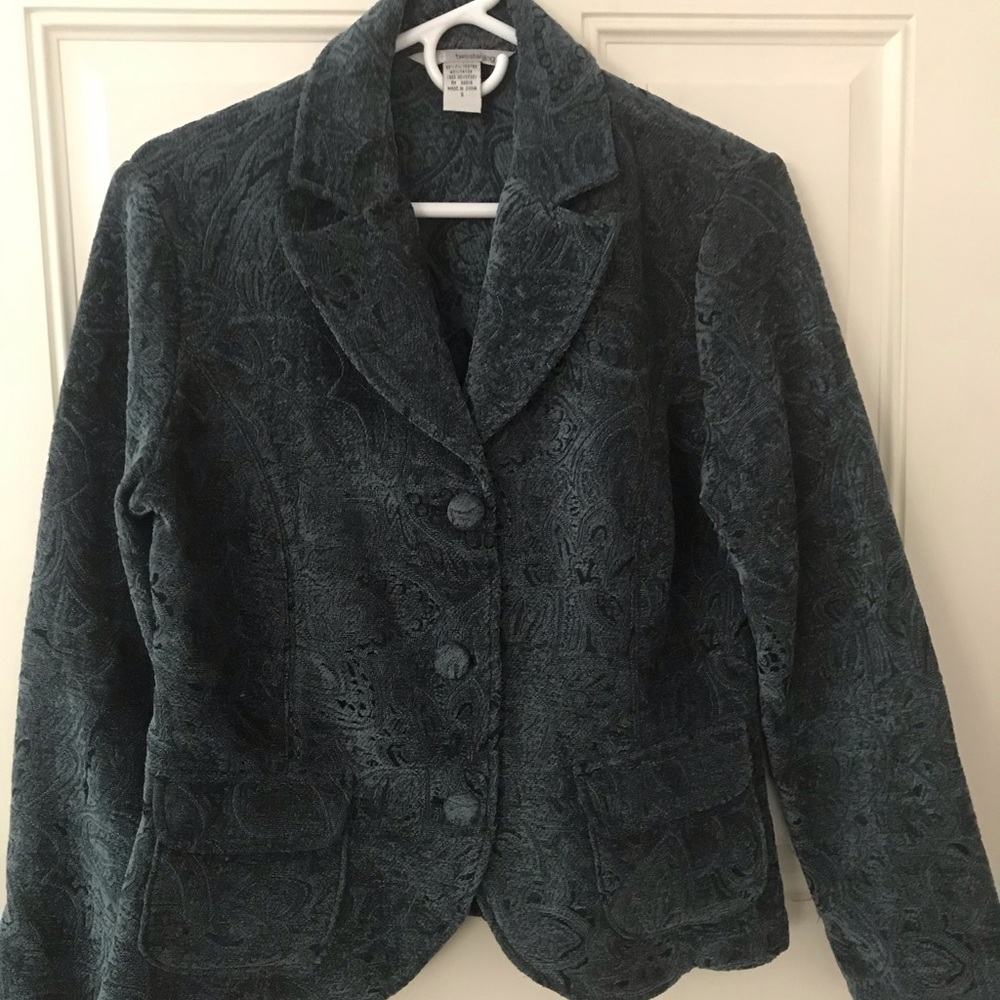 Two Star Dog Green 3 Button Jacket Size S